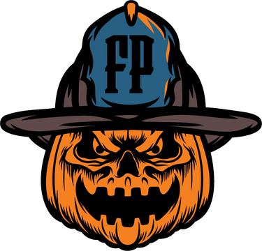Sticker- Firehouse Pride Jack-o'-lantern